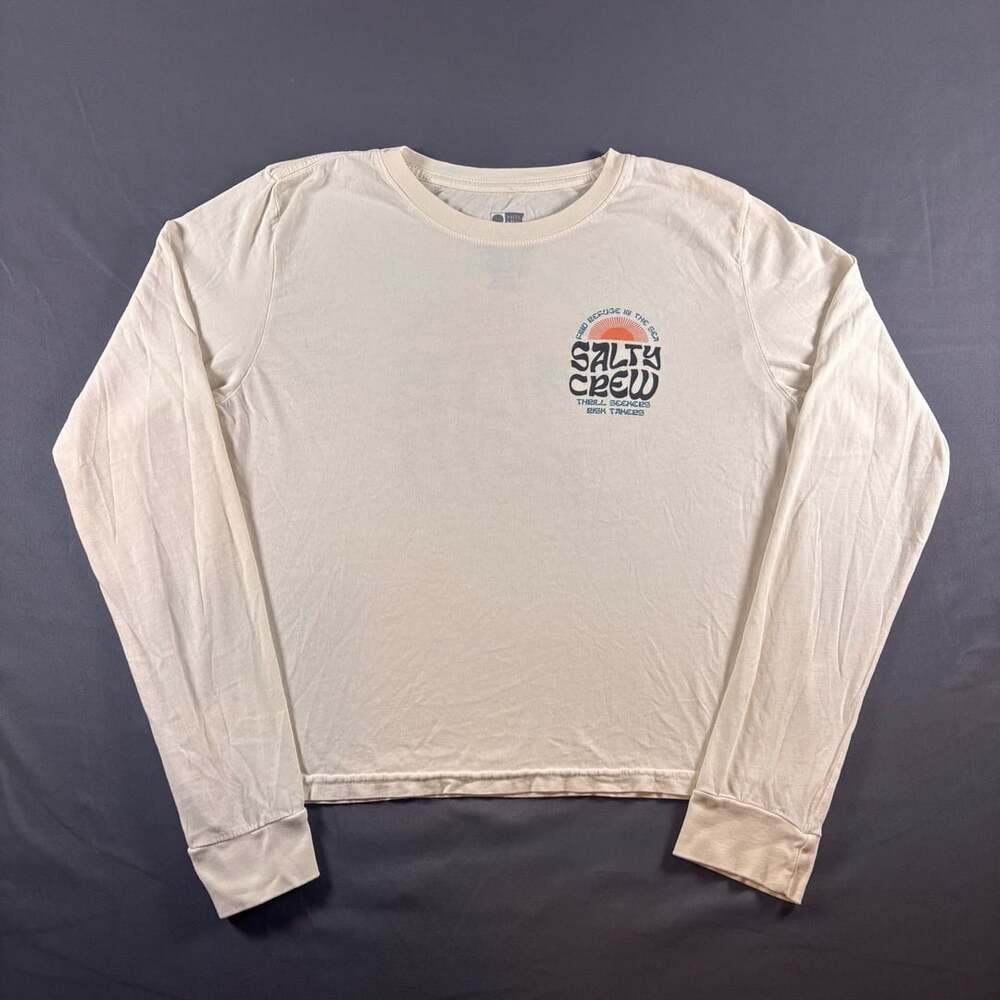 Salty Crew Find Refuge in the Sea Long Sleeve Tee Bone Women’s Medium